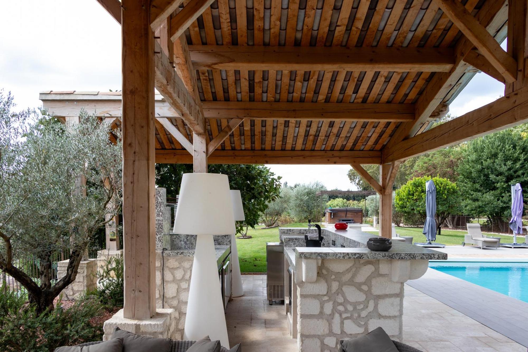Bed and Breakfast Mas Le 7 Saint-Andiol Exterior foto